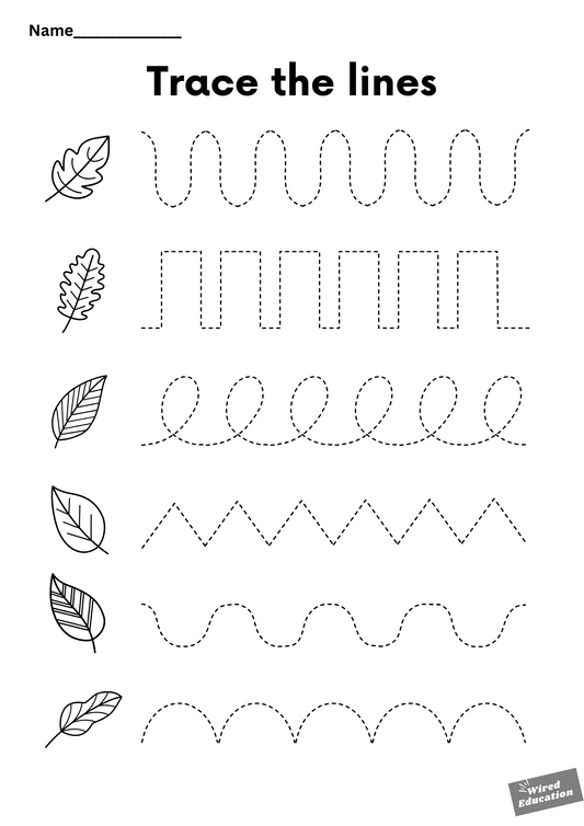 Leaf tracing lines