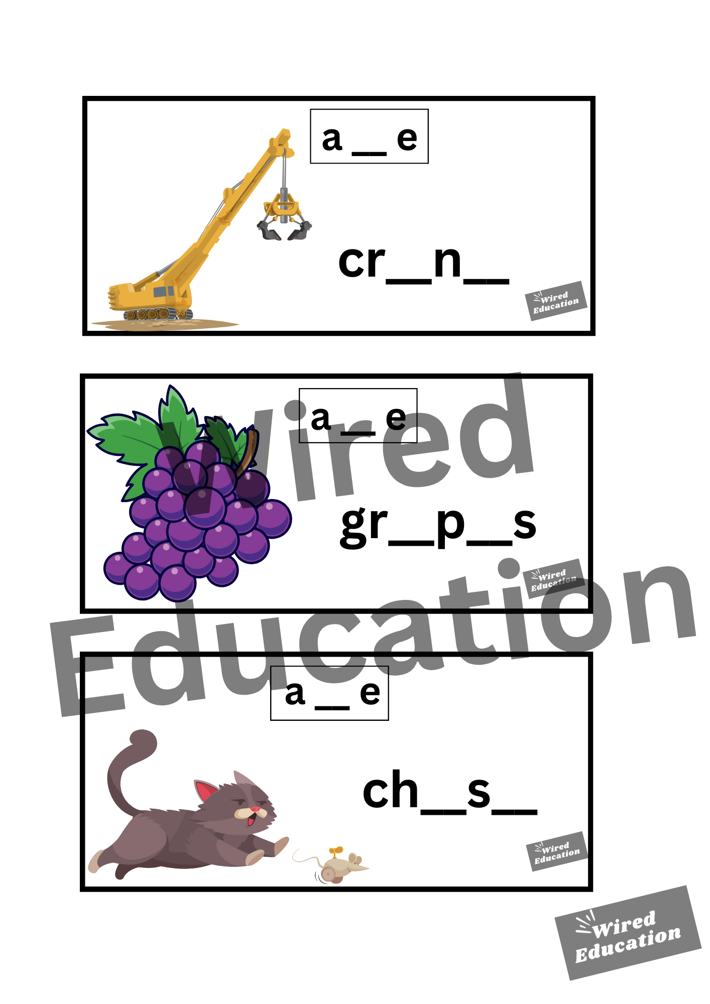 a_e flash cards (a_e sound only)