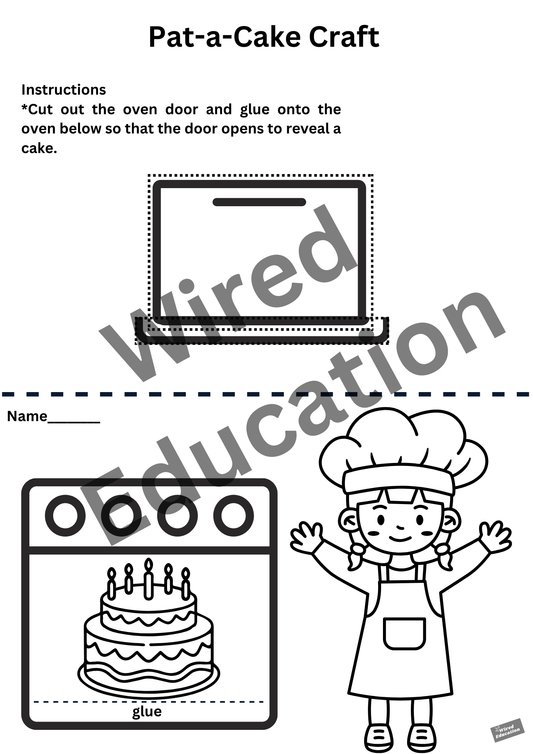 Craft: pat-a-cake over