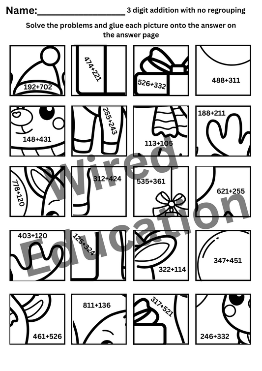 Maths picture puzzle
