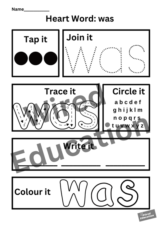 Heart word was