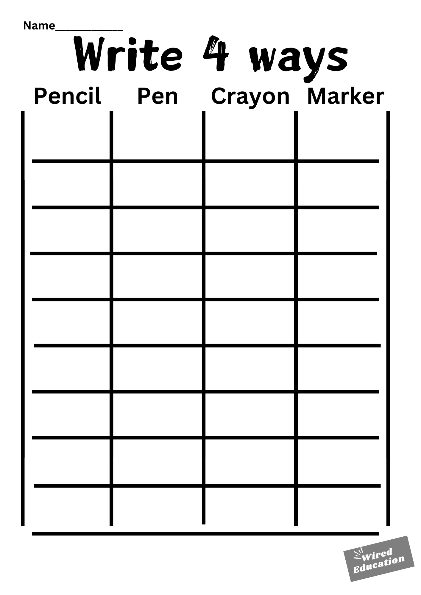 Small write 4 ways