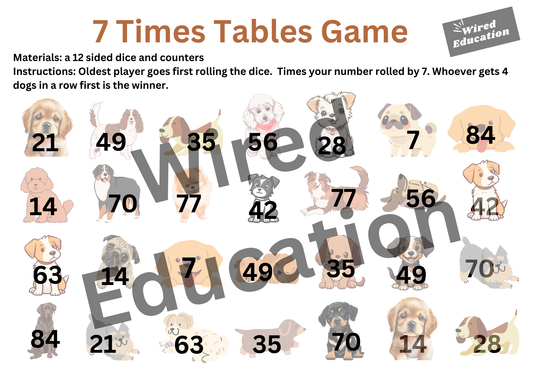 7 Times Table Game