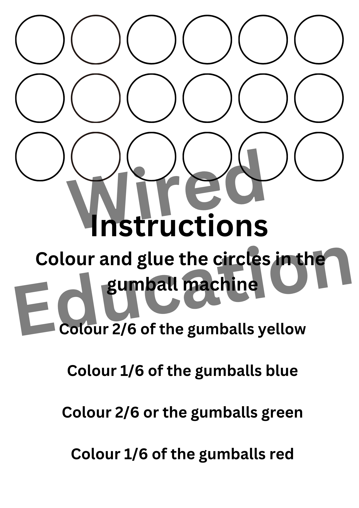 Fraction Gumball Machine