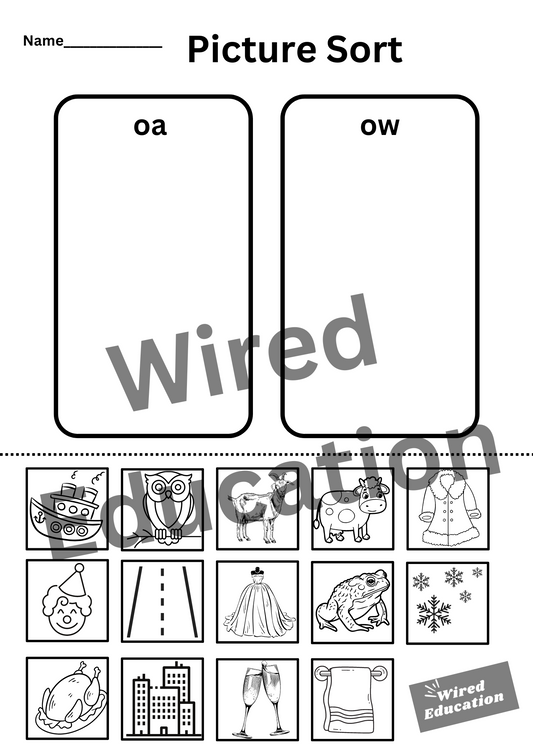 oa/ow picture sort