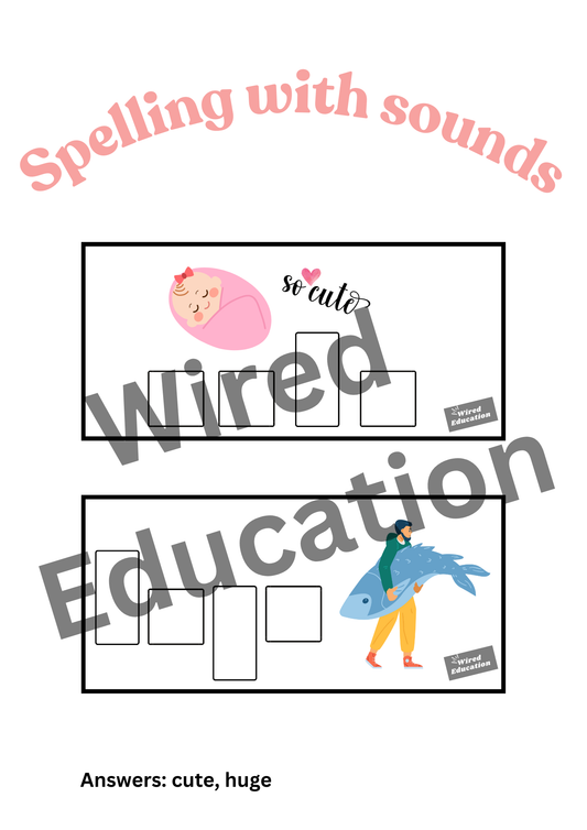 u_e spelling with sounds