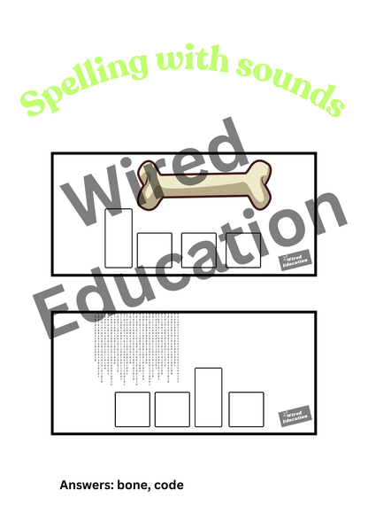 Spelling with sounds o_e words
