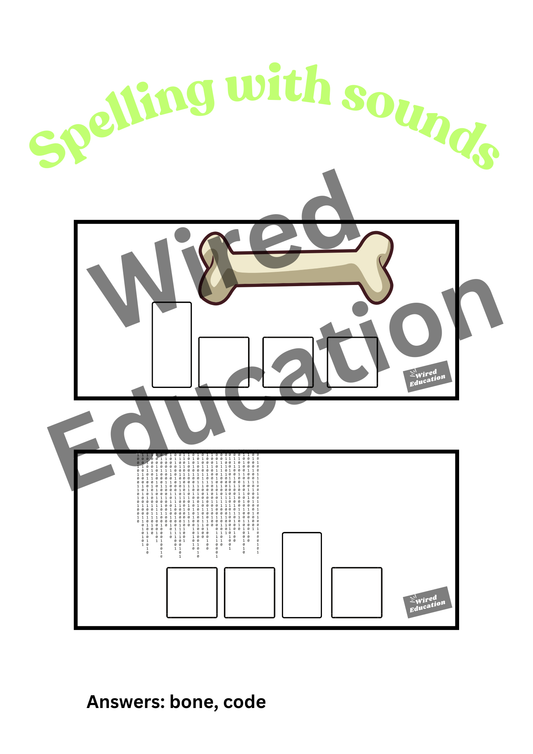 Spelling with sounds o_e words