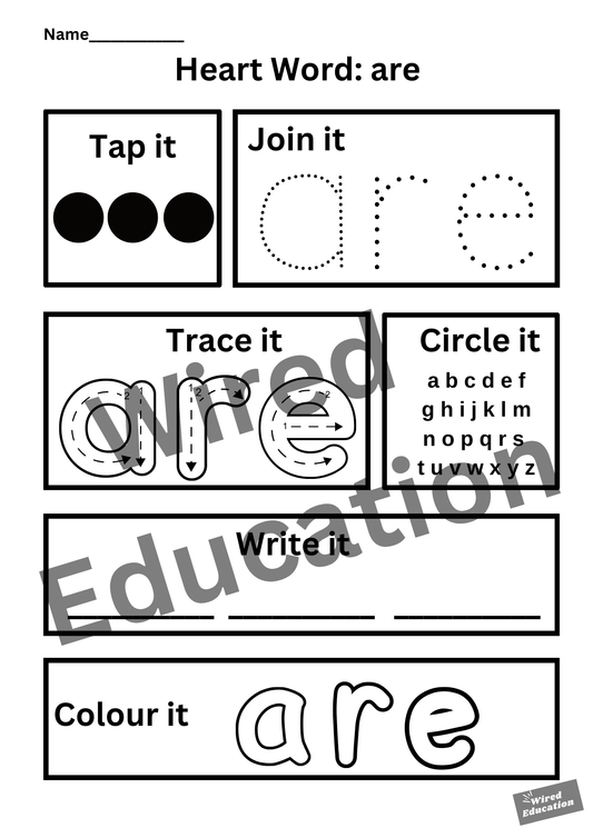 Heart word are