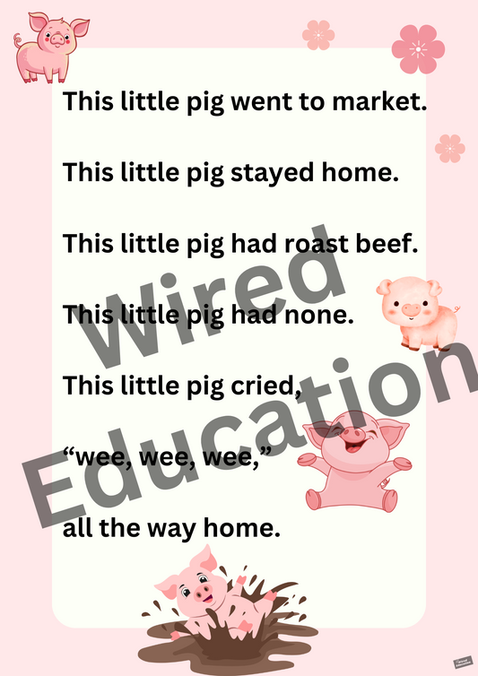 Poem: This little pig