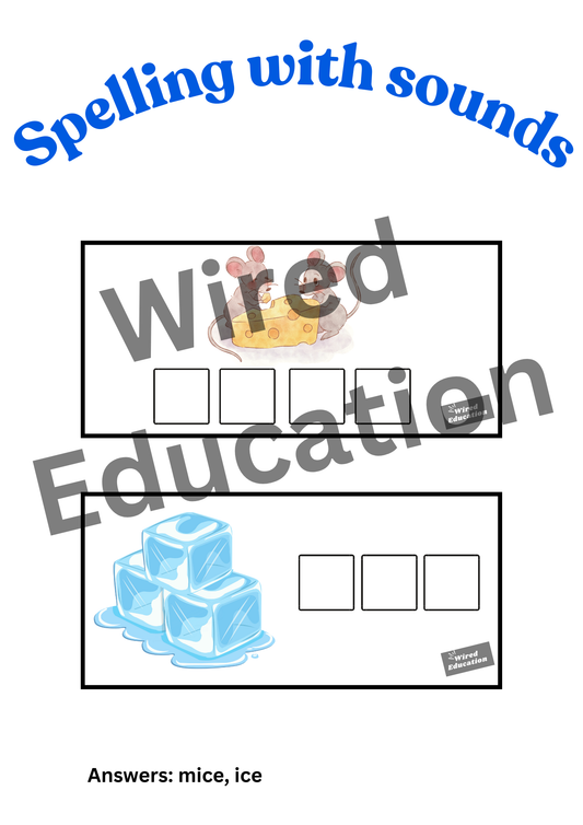 Spelling with sounds i_e words