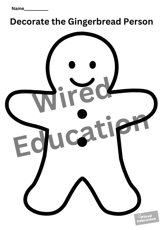 Decorate the Gingerbread Person
