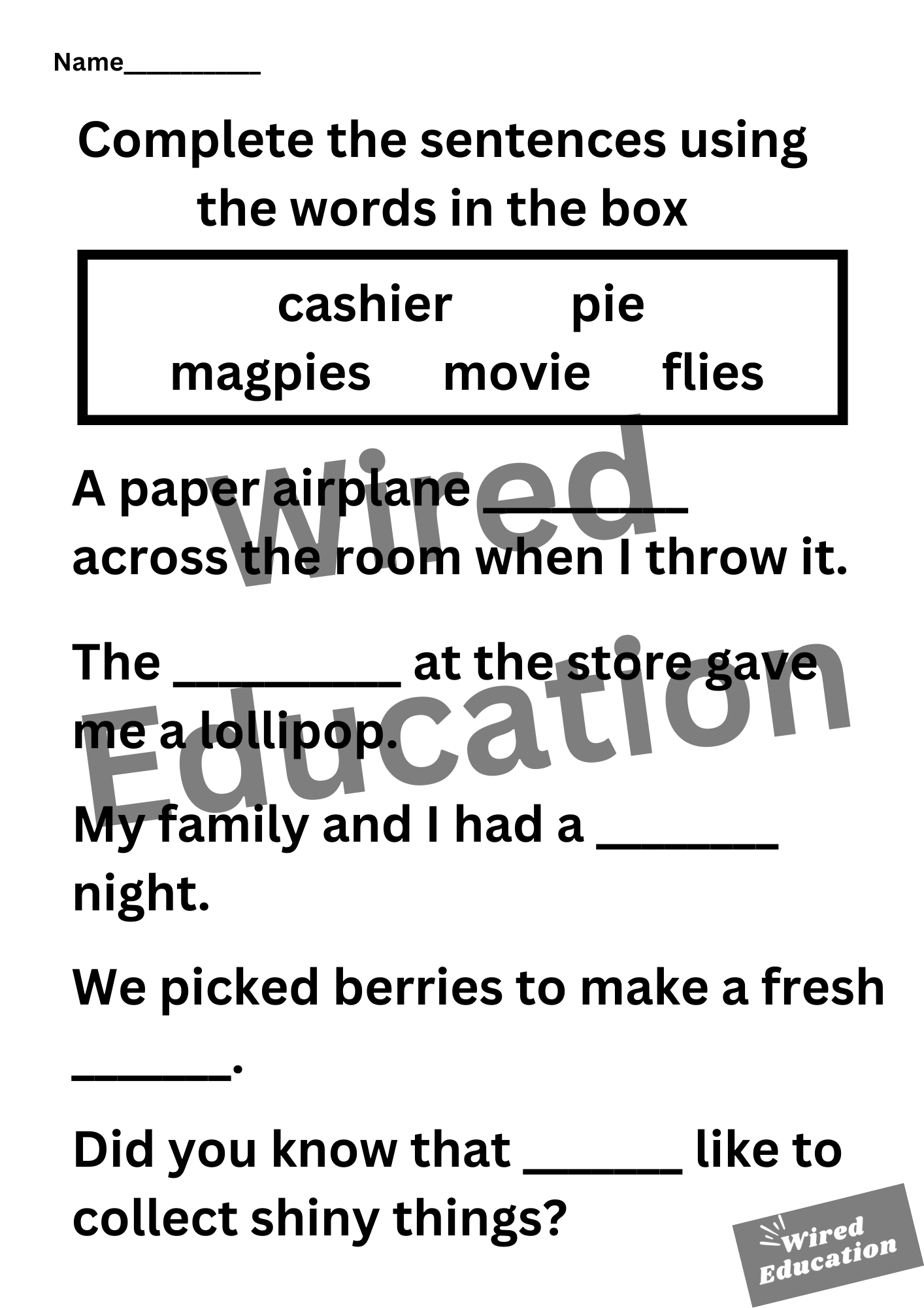 ie sentences