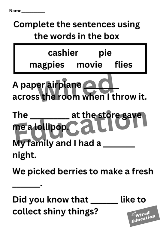 ie sentences