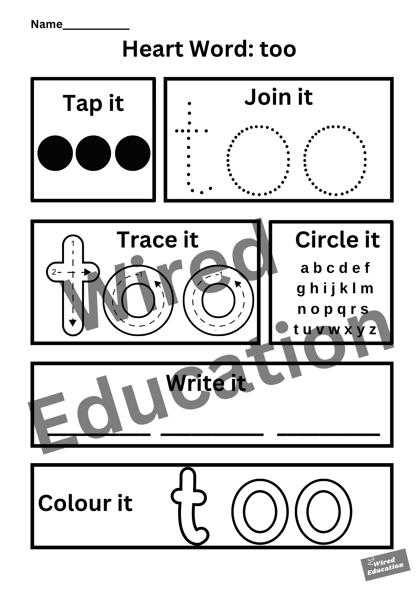 Heart word too