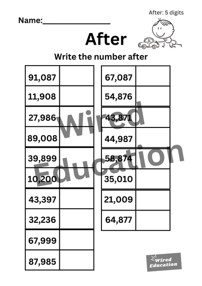 Numbers After (5 digits)