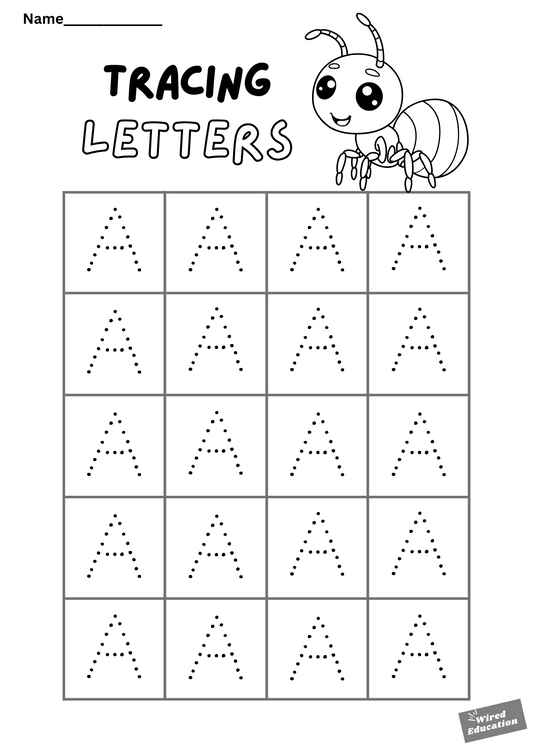 Letter tracing A