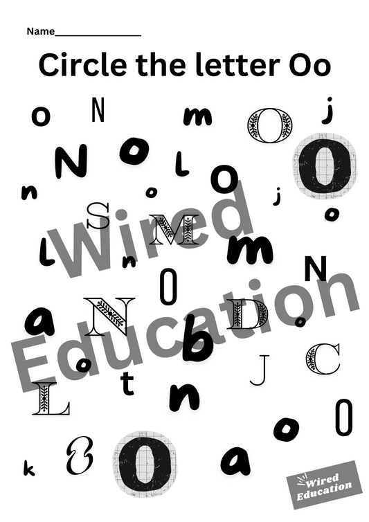 Circle the letter O