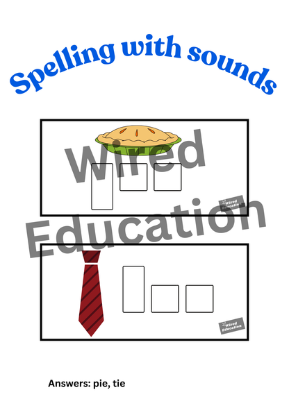 Spelling with sounds ie words