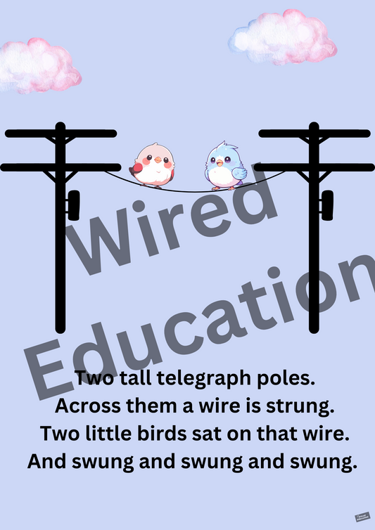 Poem: two tall telegraph poles