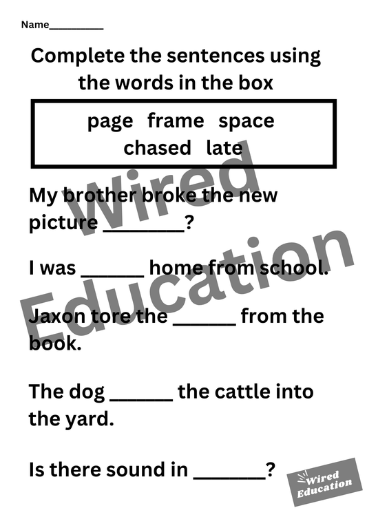 a_e   sentences