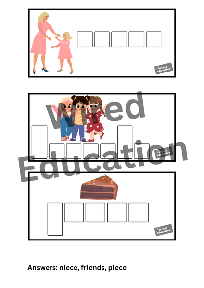 Spelling with sounds ie words