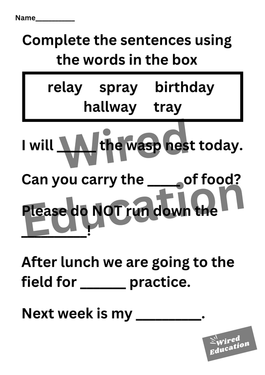 ay sentences