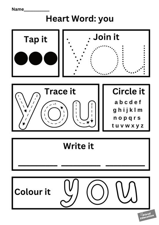 Heart word you