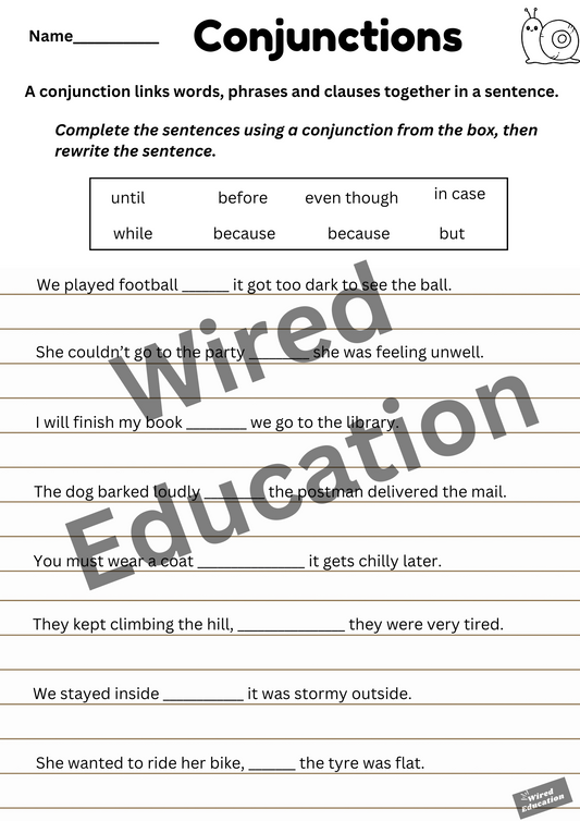 Using Conjunctions