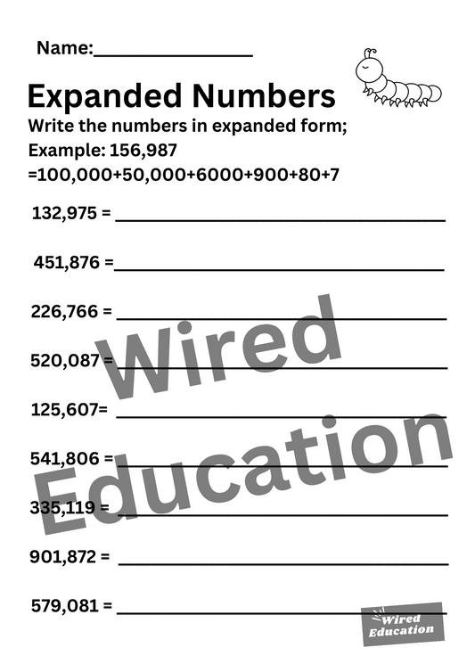 Expanded Form (hundreds of thousands)