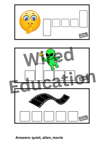 Spelling with sounds ie words