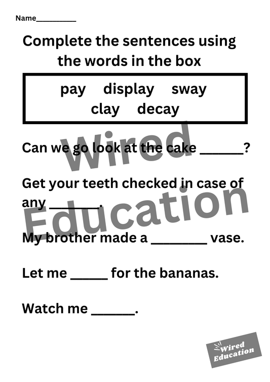 ay sentences