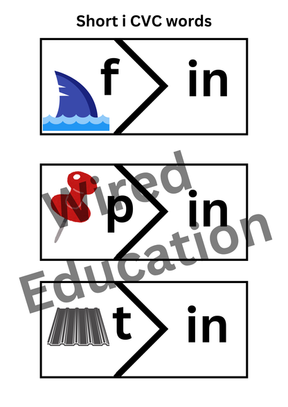 CVC short i words matching
