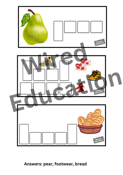 Spelling with sounds ea words