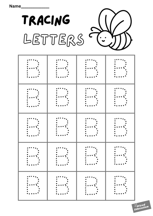 Letter tracing B