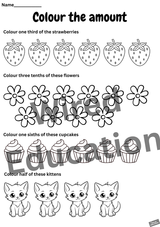 Colour the amount