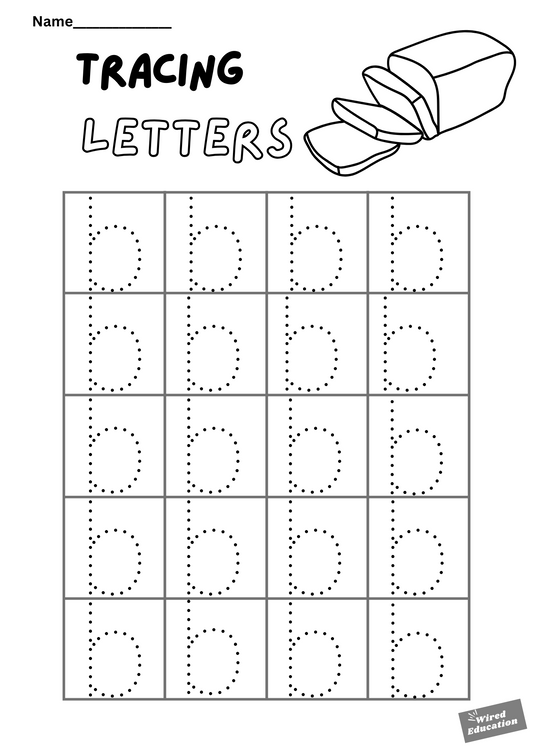 Letter tracing b