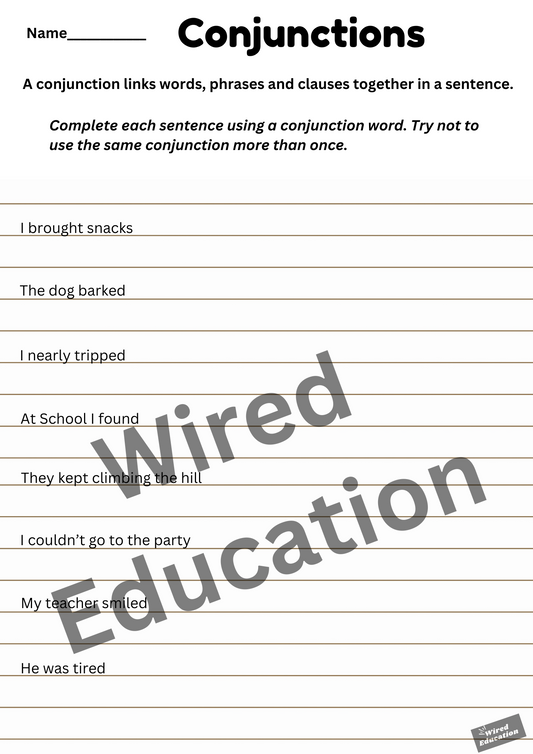 Conjunction Sentences