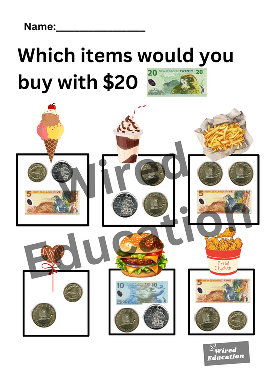 Which items would you buy for $20