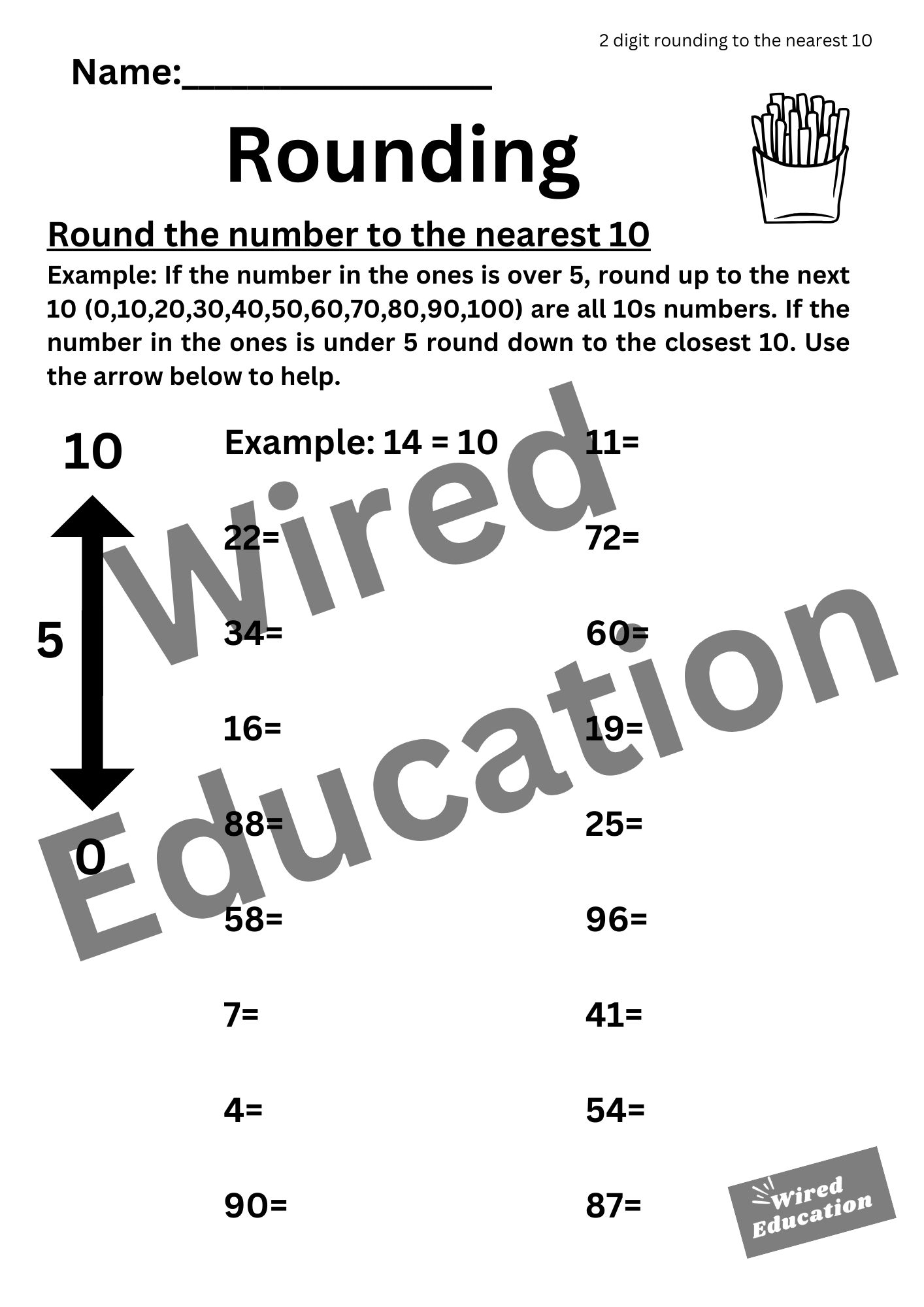 Rounding to the nearest 10 (2 digits)