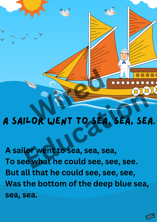 Poem: A sailor went to sea sea sea