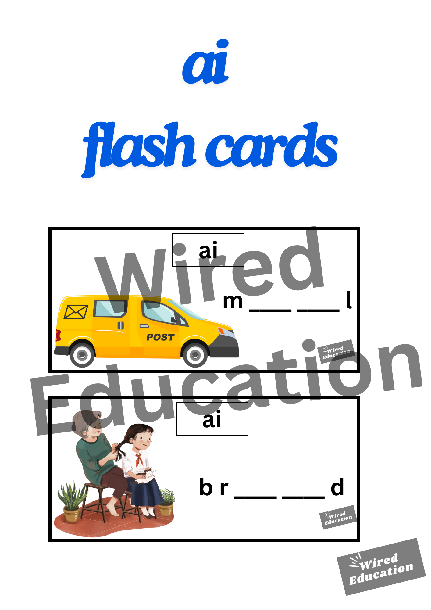 ai flash cards (ai sound only)