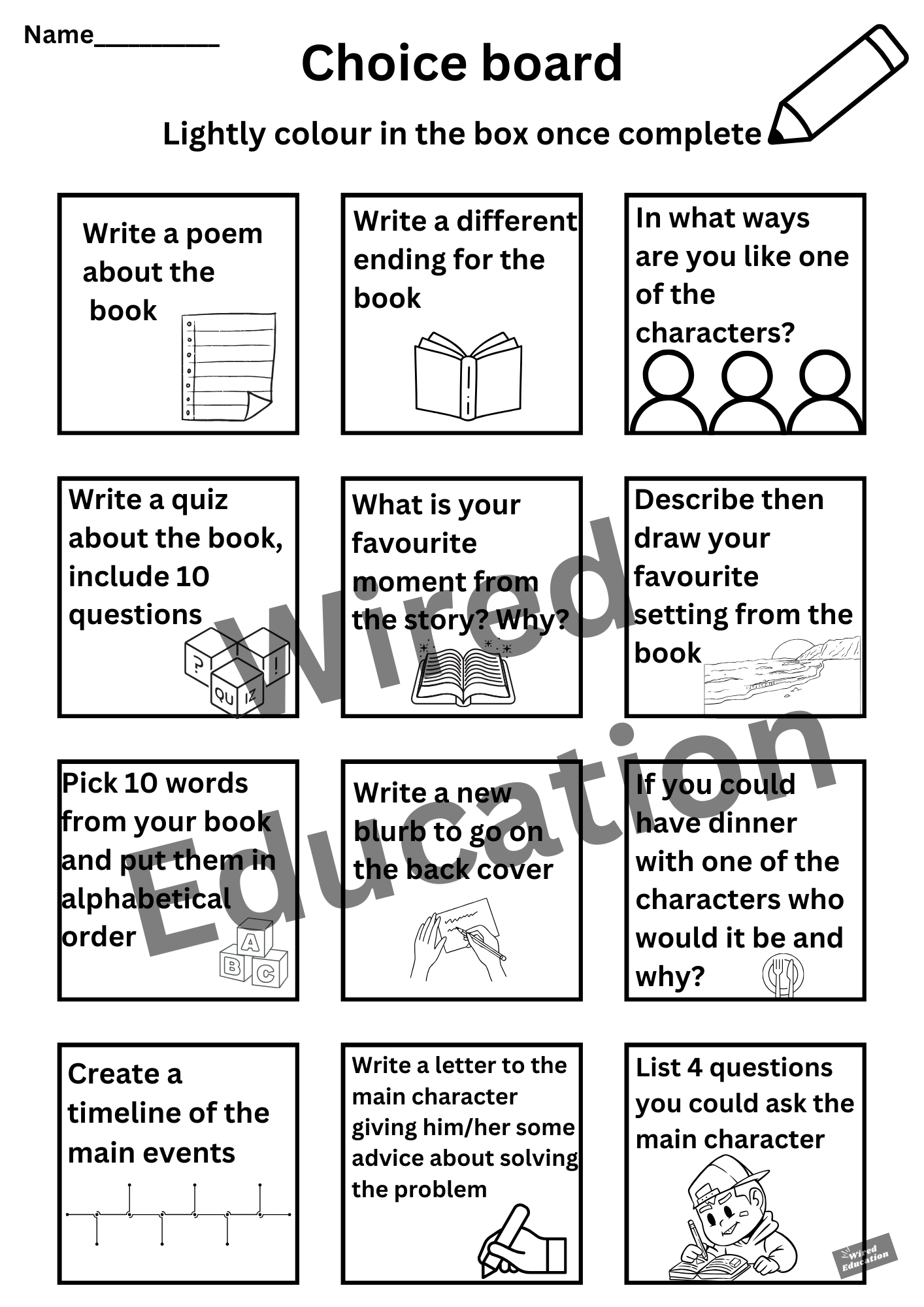 Choice Board 1