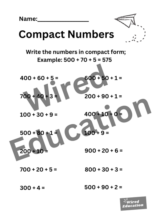 Compact Numbers (100s)