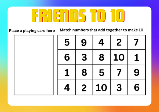 Game: Friends to 10