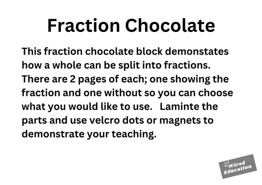 Fraction Chocolate Block