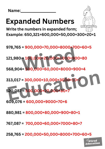 Expanded Form (hundreds of thousands)