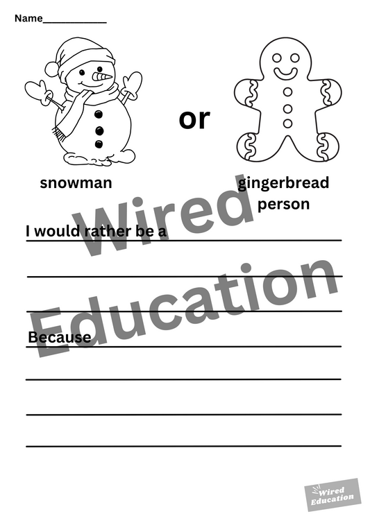 Snowman or gingerbread
