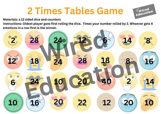 2 Times Table Game