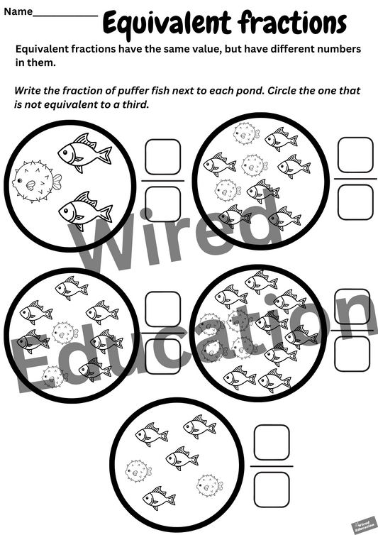 Equivalent fractions